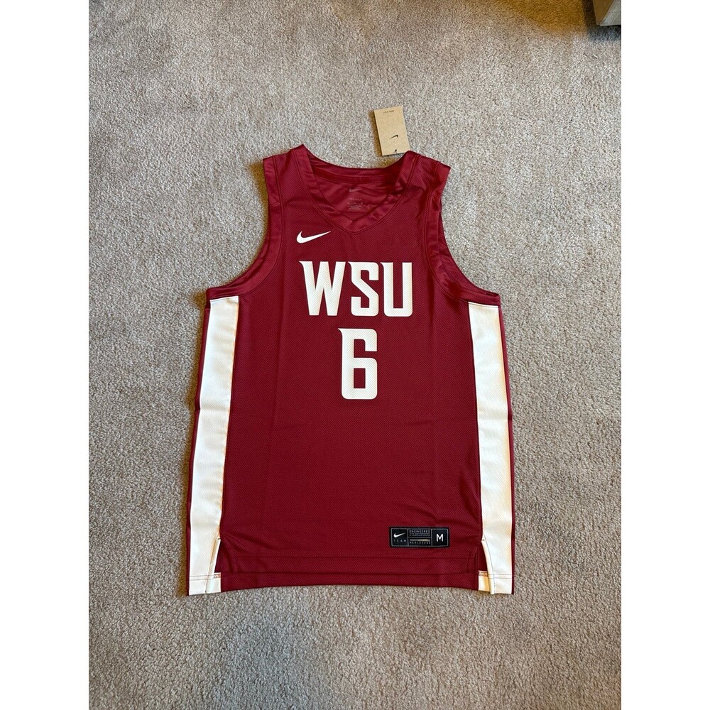 Washington State Cougars Men’s Nike NWT Basketball Jersey Size Medium